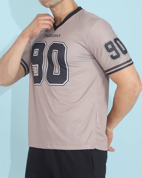 Short Sleeve Numeric Back Print Tshirt