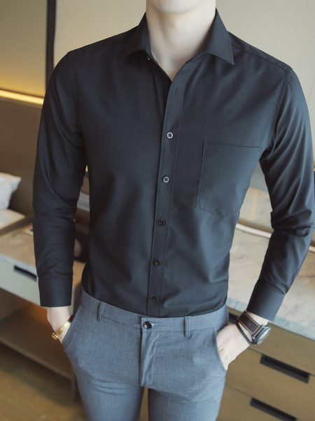 Patched Pocket Button Front Shirt