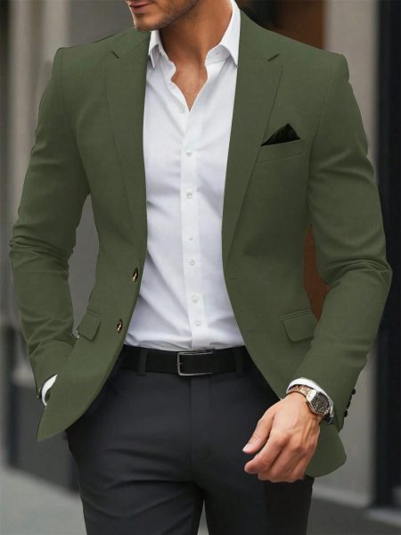 Men's Single Breasted Colorblock Blazer – Casual, Edgy & Effortlessly Stylish
