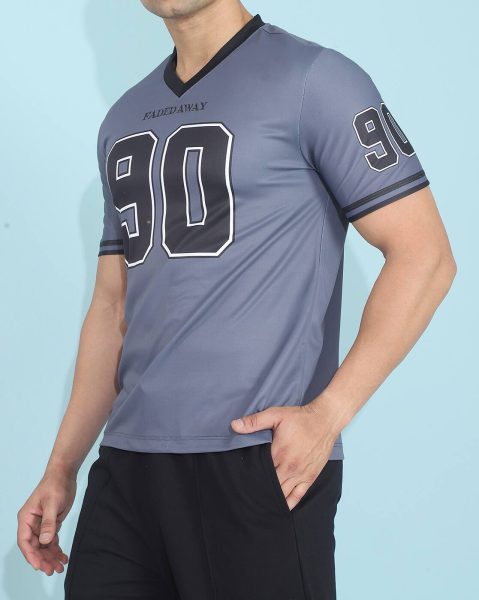 Short Sleeve Numeric Back Print Tshirt