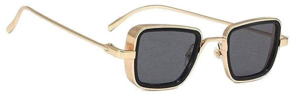 Unisex Square Metal Body Sunglass