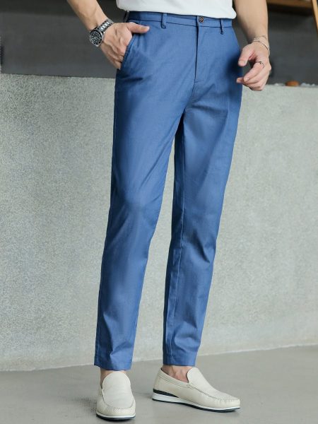 Slant Pocket Zipper Fly Tailored Trousers