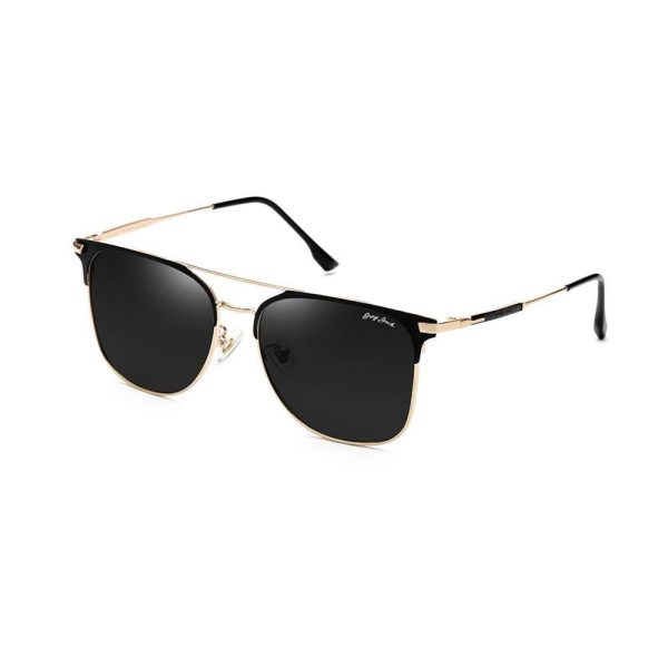 Unisex Square Polarized UV Protected Metal Frame Sunglasses