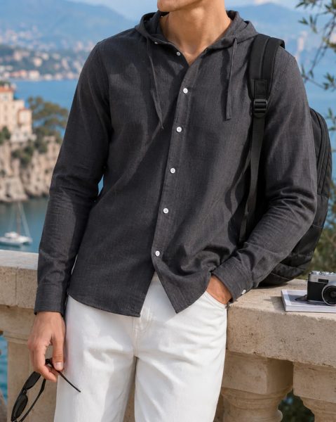 Hooded Full Sleeve Shirt