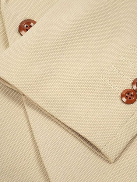 Split Hem Button Detail Cuff Blazer