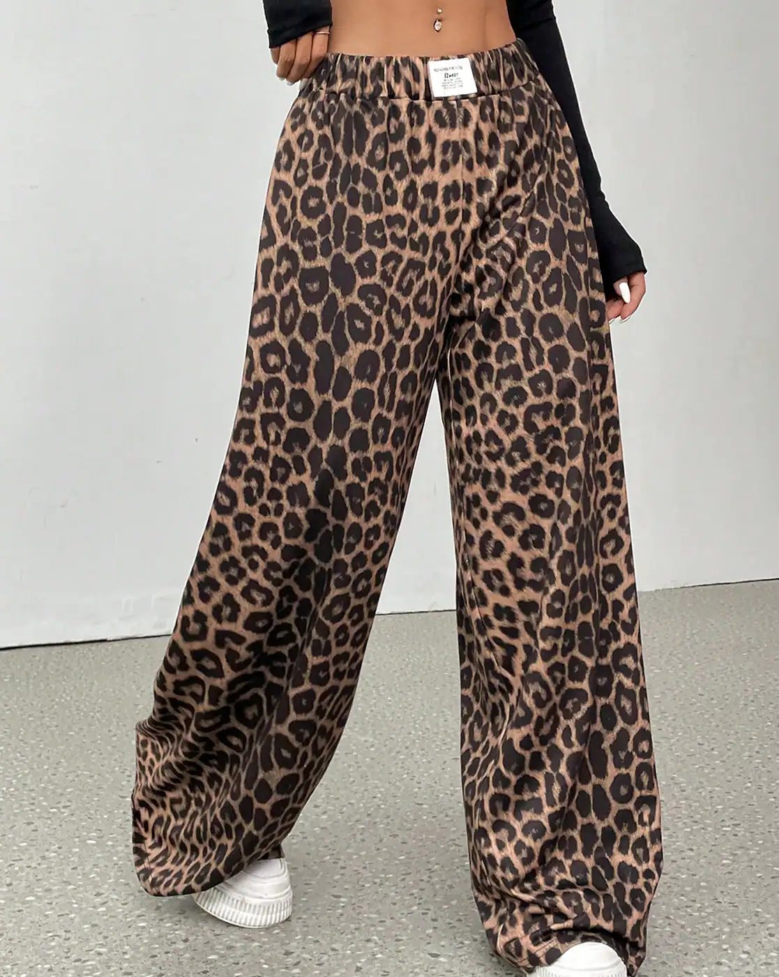 Full Length High Rise Animal Print Palazzo
