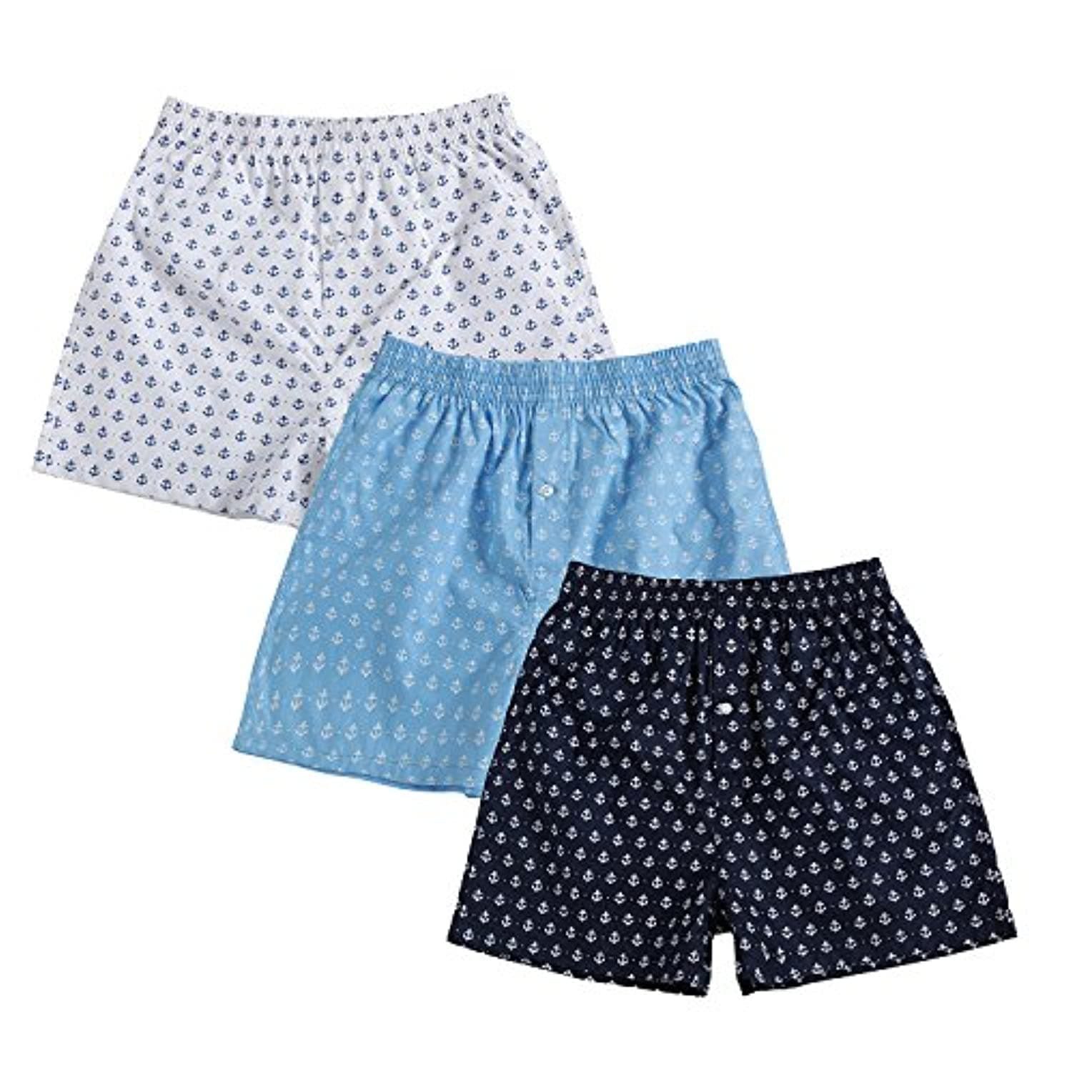 Men's Cotton Boxers (Pack of 3)