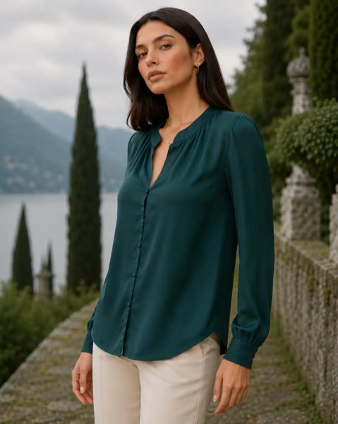 Medium Length Cuffed Full Sleeve Top