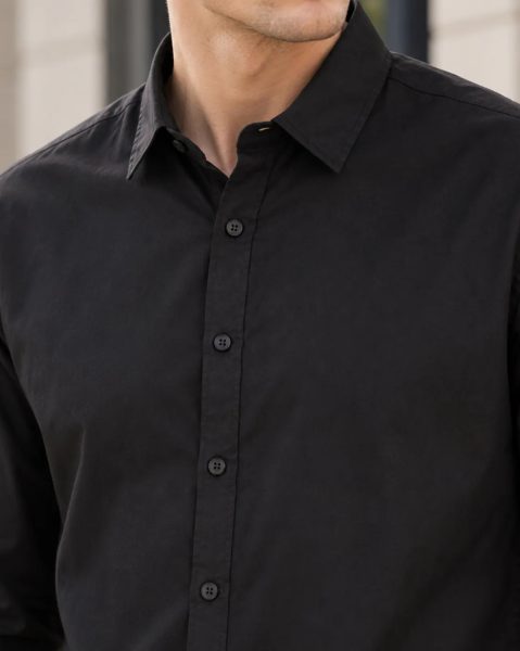 Men Medium Length Spread Collar Full Sleeve Shirt