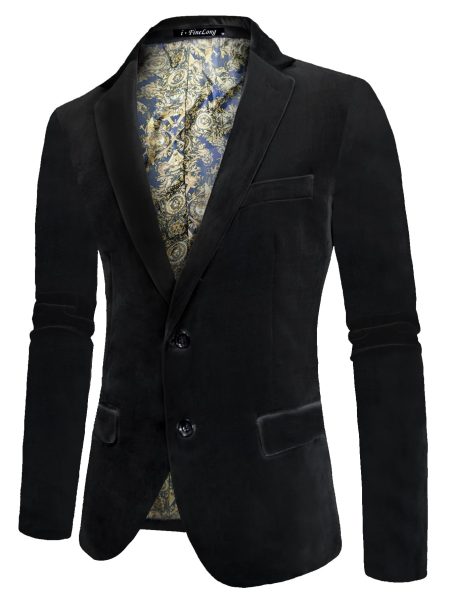 Baroque Lapel Collar Single Breasted Blazer