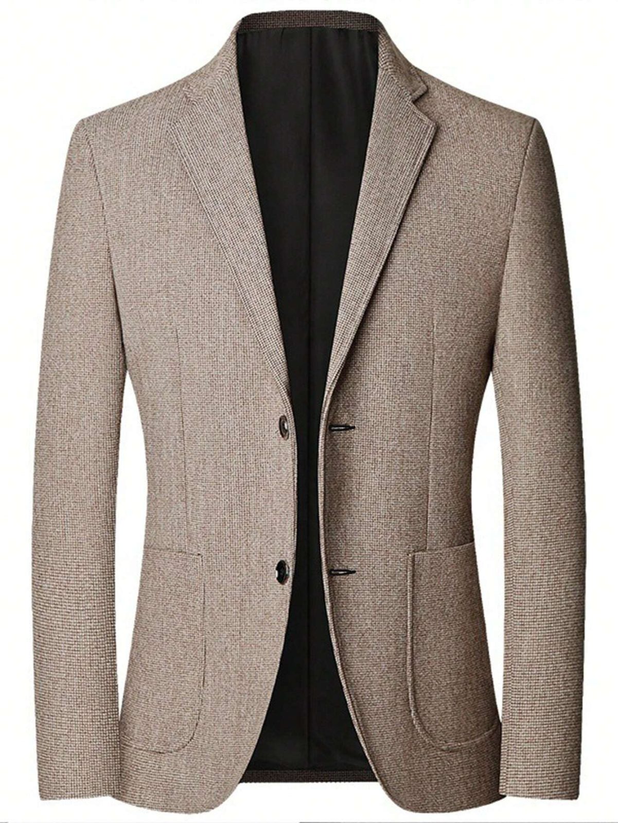 Men's Light Brown Formal Blazer – Elegant, Structured & Business-Ready