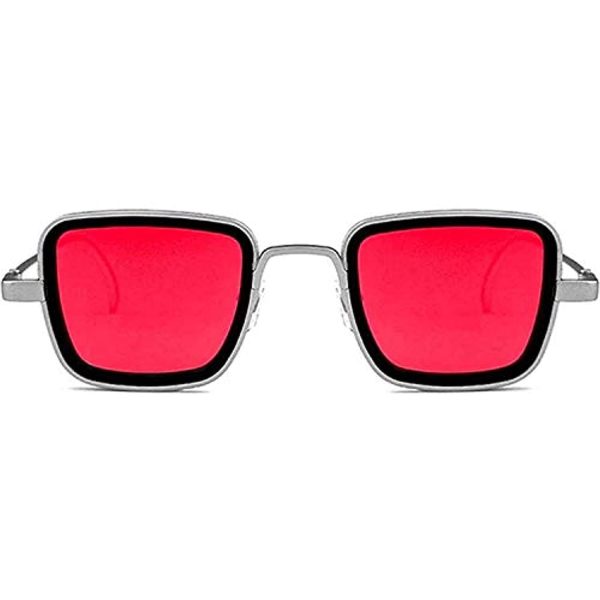 Unisex Square Metal Body Sunglass