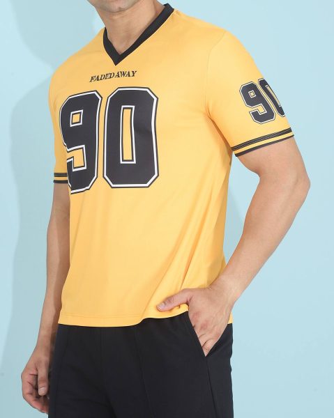 Short Sleeve Numeric Back Print Tshirt