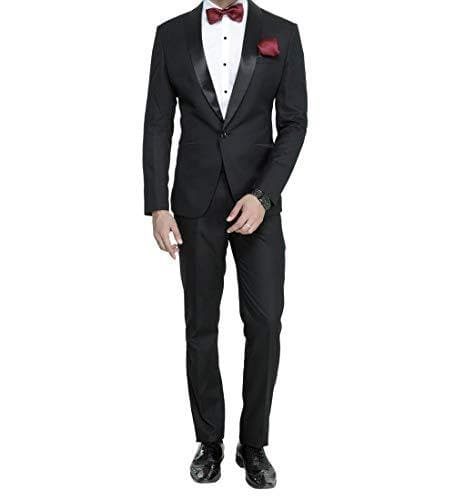 Shawl Collar One Button Slim Fit Tuxedo Suit
